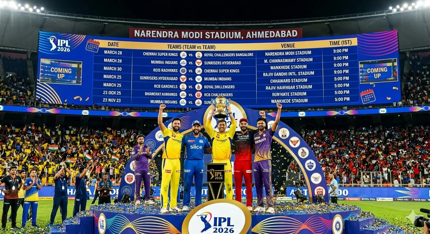 IPL 2026 Schedule క్రికెట్ పండుగ వచ్చేసింది..!