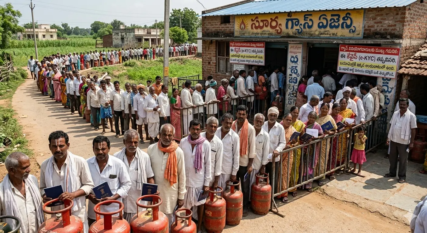 LPG Gas e-KYC Update గ్యాస్ వినియోగదారులకు షాక్ ఈ-కేవైసీ చేయకపోతే సిలిండర్ కట్!