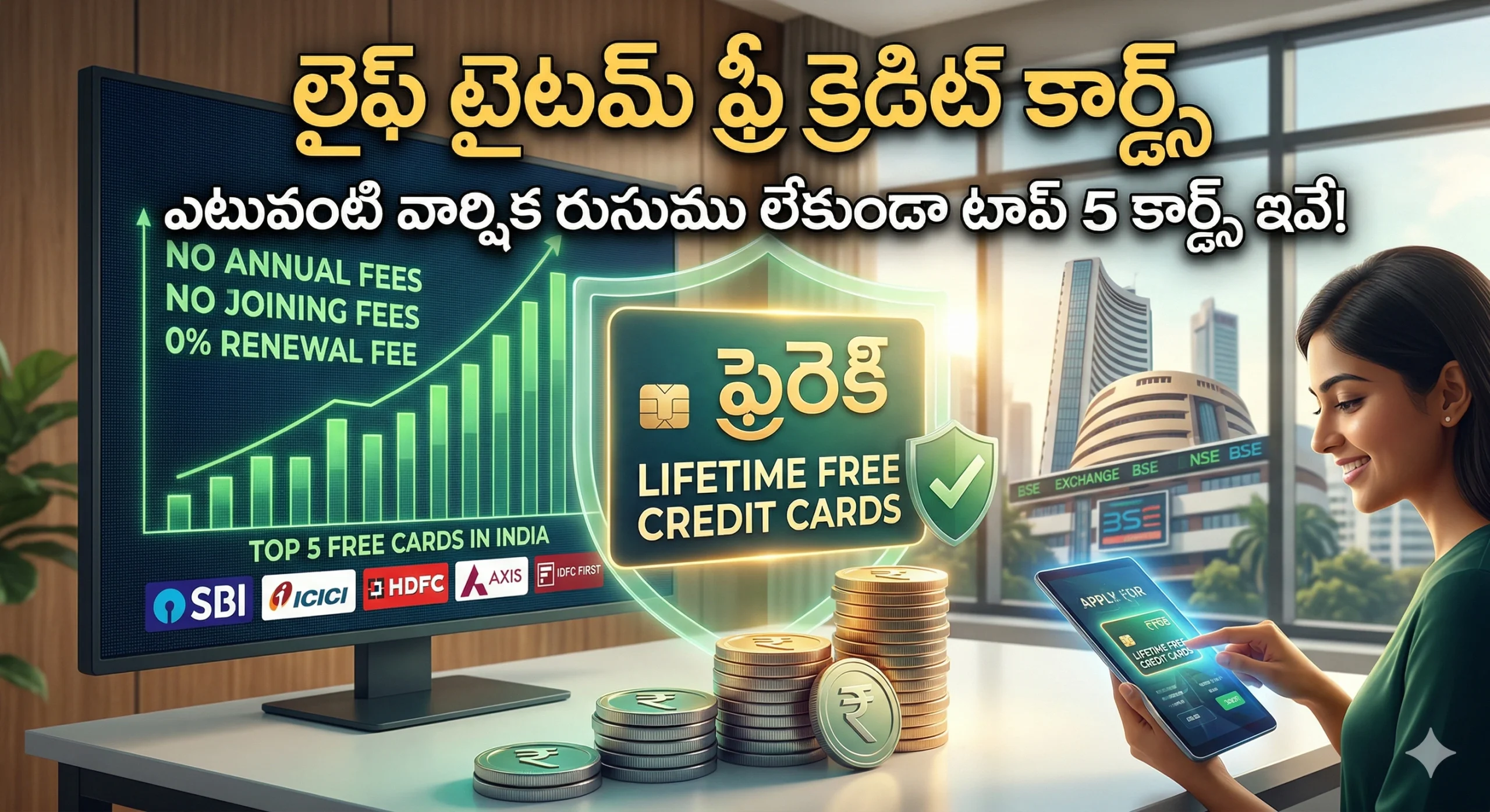 Lifetime Free Credit Cards లైఫ్ టైమ్ ఫ్రీ క్రెడిట్ కార్డ్స్