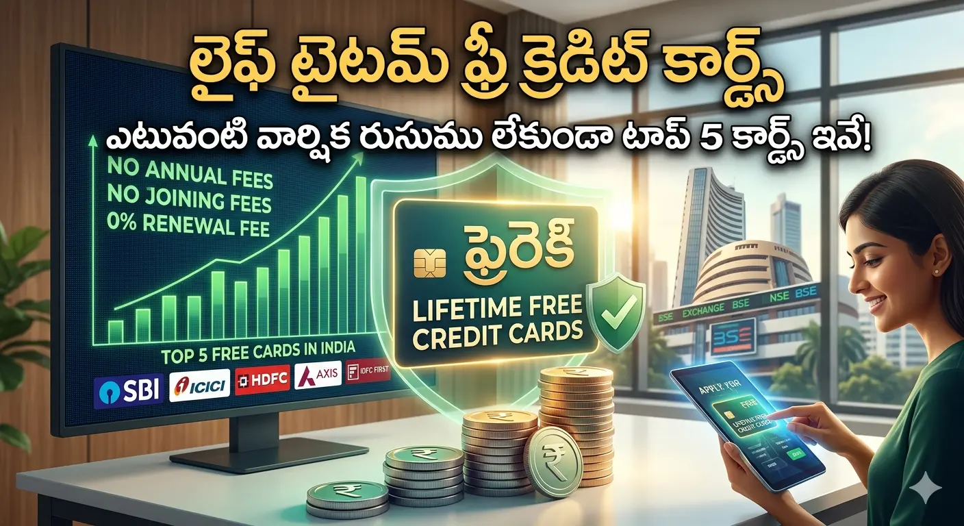 Lifetime Free Credit Cards : లైఫ్ టైమ్ ఫ్రీ క్రెడిట్ కార్డ్స్… టాప్ 5 కార్డ్స్ ఇవే!