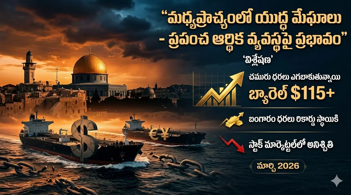 Middle East War Impact on Global Economy మధ్యప్రాచ్య యుద్ధం - ప్రపంచ ఆర్థిక ప్రభావం