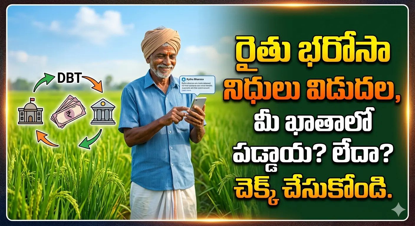 Rythu Bharosa రైతులకు శుభవార్త విడుదలైన రైతు భరోసా నిధులు