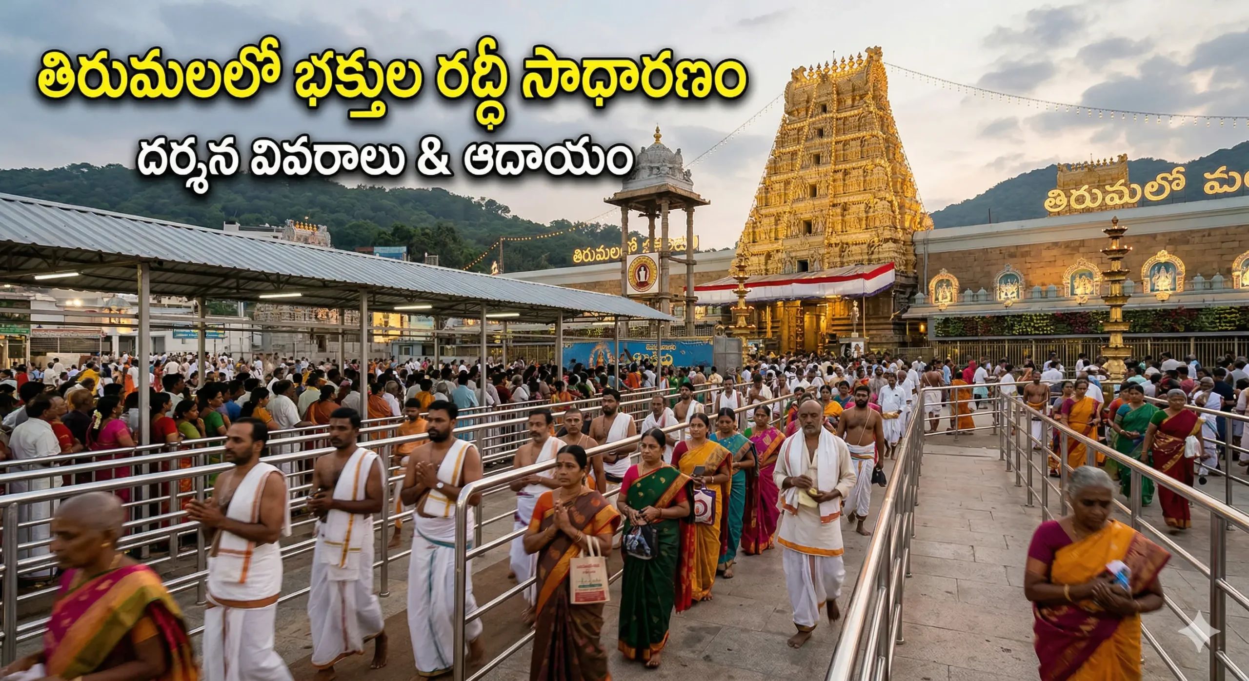 Today Tirumala News : తిరుమల దర్శన విశేషాలు