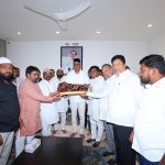 హరీష్ రావుకు జన్మదిన శుభాకాంక్షలు తెలిపిన బీఆర్‌ఎస్ మైనార్టీ నాయకులు