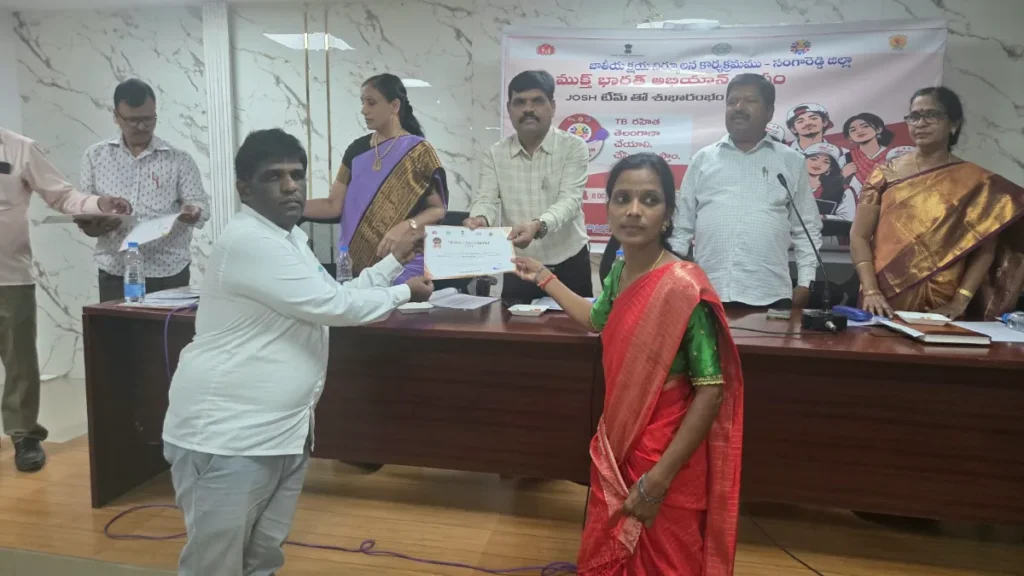 టీబీ ముక్త్ అభియాన్‌లో ఆందోల్ మండల గ్రామపంచాయతీలకు గుర్తింపు