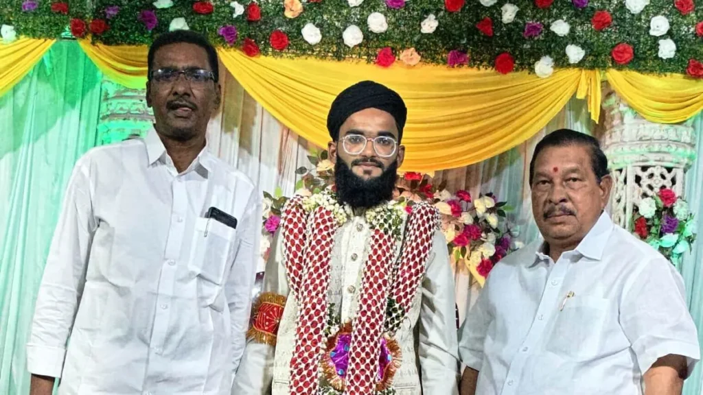 వివాహ రిసెప్షన్‌కు హాజరై నూతన వధూవరులను ఆశీర్వదించిన మాజీ ఎమ్మెల్యే రాథోడ్ బాపురావు