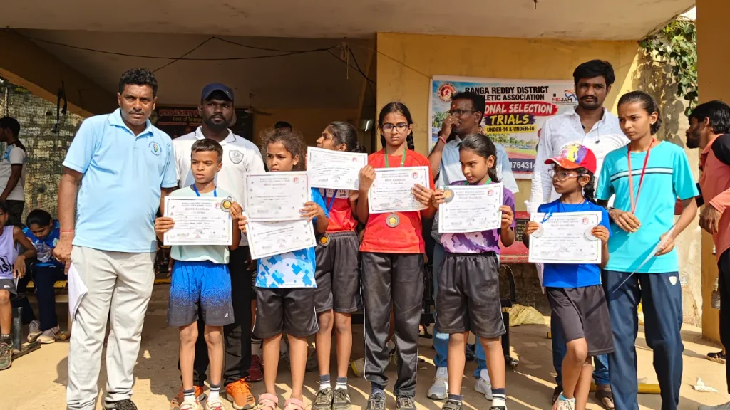 జిల్లా స్థాయి అథ్లెటిక్స్‌ పోటీల్లో ‘యంగ్ ఇండియా పోలీస్ స్కూల్’ విద్యార్థుల ప్రతిభ